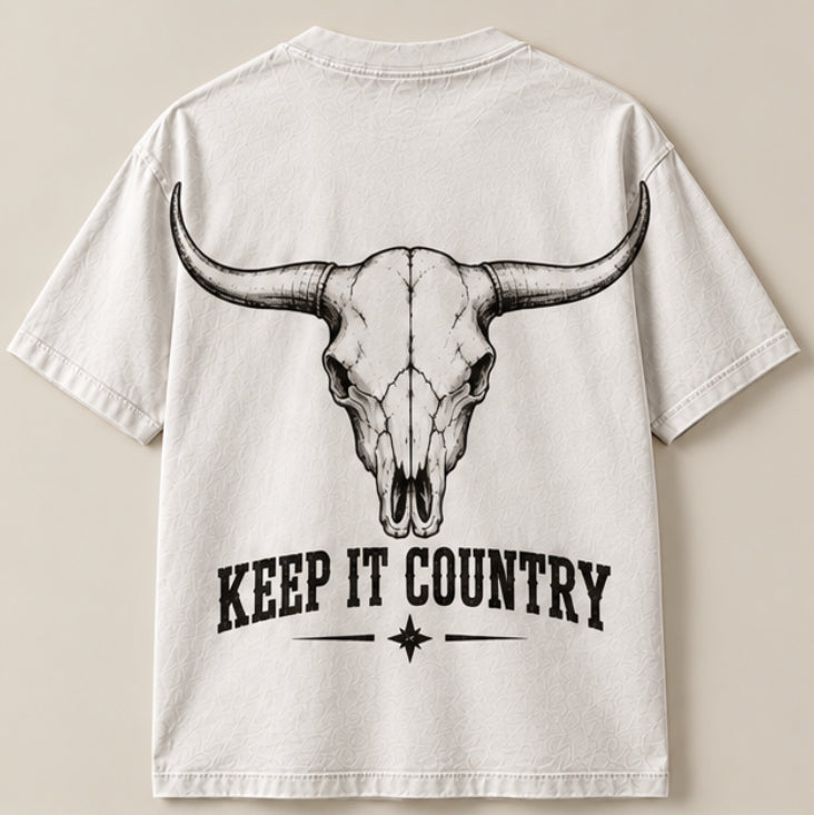 Graphic skull tee